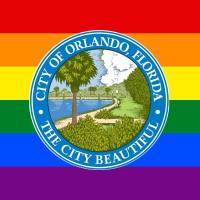 Orlando rainbow flag